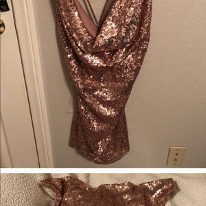 Rose gold sparkle dress 💕